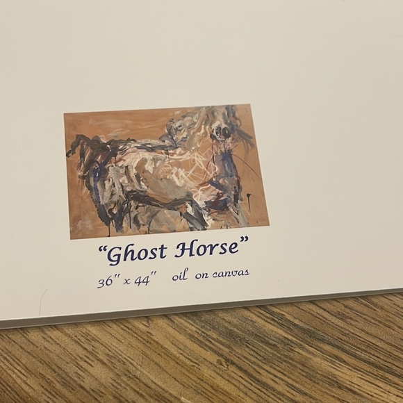 Artist Print of original Oil Painting -
“Ghost Horse” Blank card small p… - Picture 3 of 6